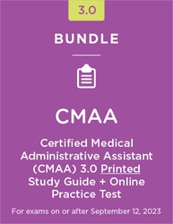 Stock photo representing Certified Medical Administrative Assistant (CMAA) 3.0 Printed Study Guide + Online Practice Test